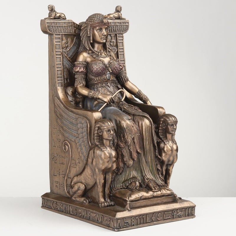 Unicorn Studios WU75637V4 Egyptian Queen Sitting in the Throne Statue - Image 3